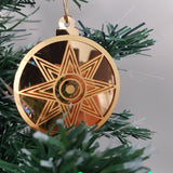 Metallic Gold Christmas Baubles