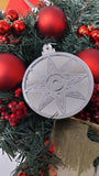 Metallic Silver Christmas Baubles